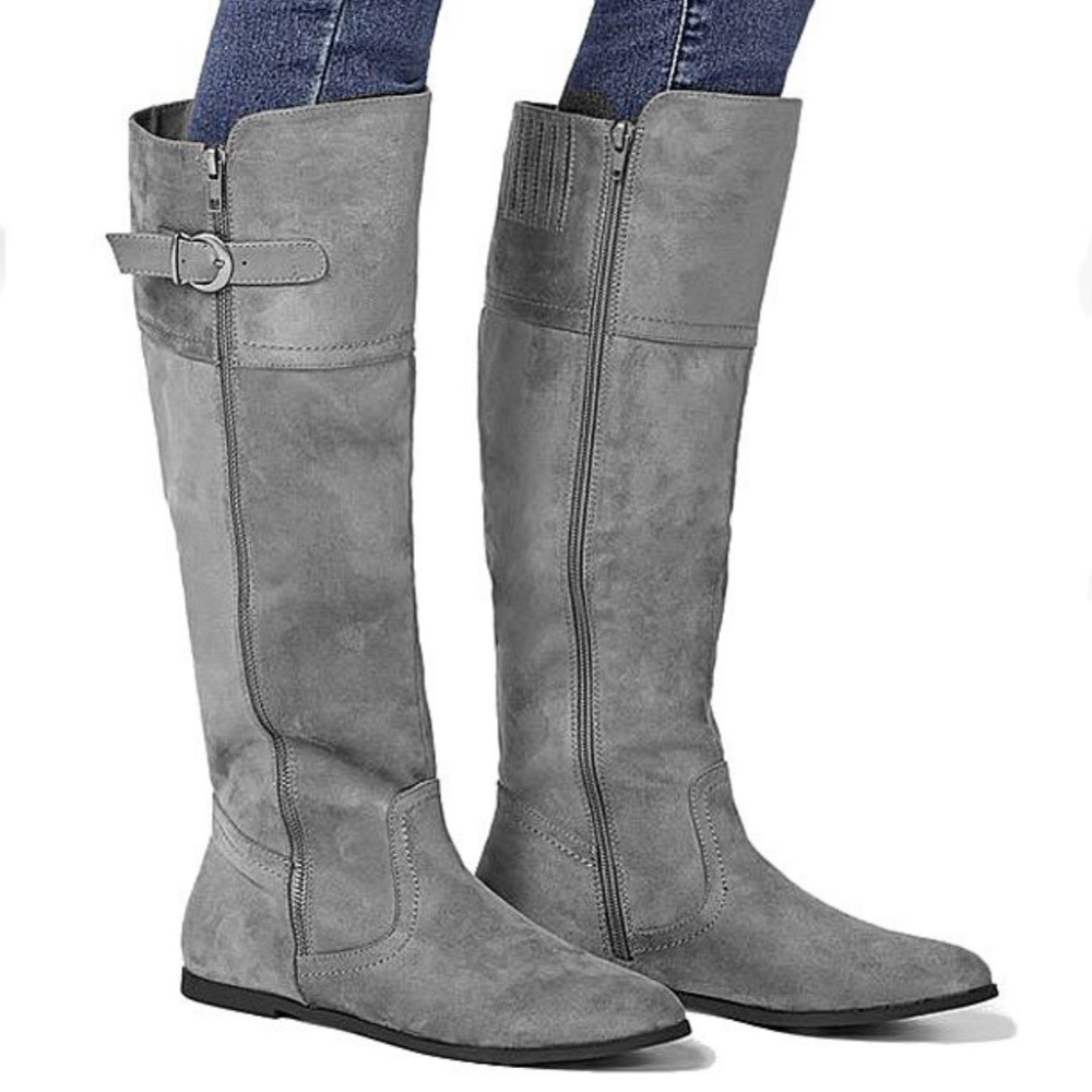 🆕 NWOT Faux Suede Wide Calf “Kirbla” Boots